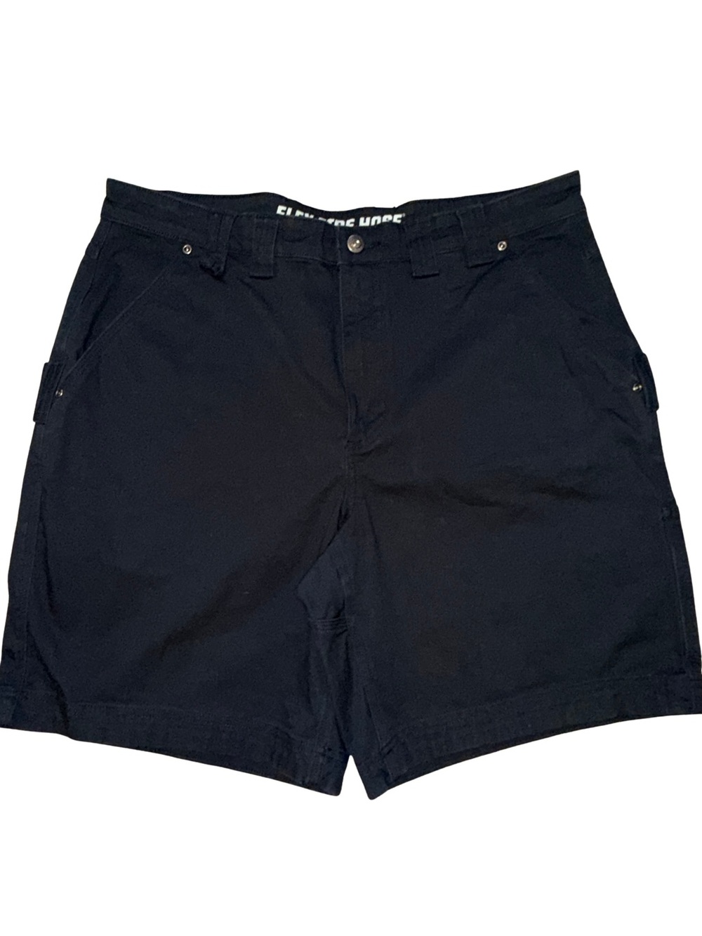 Duluth Trading Flex Fire Hose Men’s Cargo Utility Work 9” Shorts 38 Black